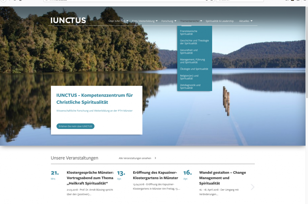Website IUNCTUS Homepage